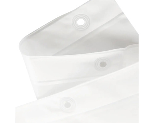 Cortină de duș cu ochiuri pentru fixare