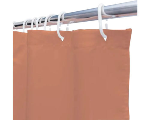 Perdea de duș pe bară cu inele