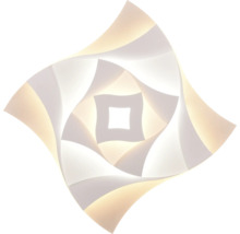 Plafonier LED pătrat cu design spiralat