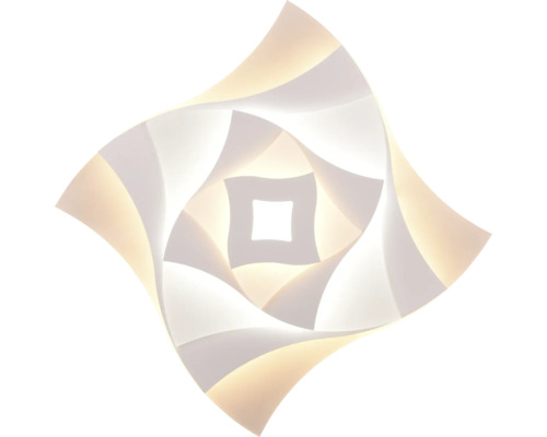 Plafonier LED pătrat cu design spiralat