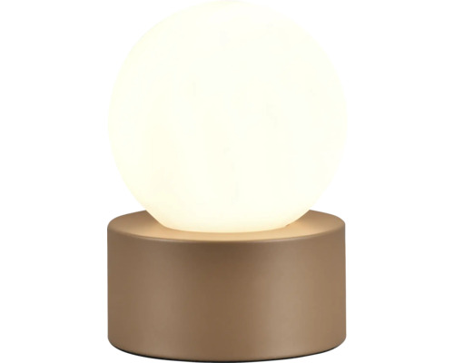 Veioză Countess E14 max. 1x25W sticlă/ mocha mousse, cu întrerupător tactil Lampă de masă cu abajur sferic