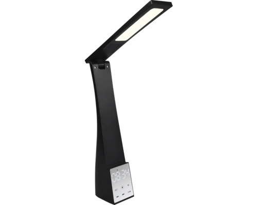 Lampă de birou cu LED integrat Linus 2W 135 lumeni, lumină reglabilă, negru, Bluetooth