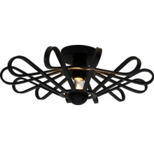 Lumină de plafon din metal cu elemente decorative