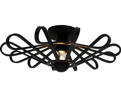 Plafonieră Arco E27 max. 1x40W Ø45cm, negru