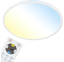 Plafonieră cu LED integrat Slim 18W 2400 lumeni Ø293 mm 2700-6500K, cu telecomandă, albă