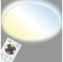 Plafonieră cu LED integrat Slim 18W 2400 lumeni Ø293 mm 2700-6500K, cu telecomandă, albă