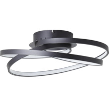 Plafonieră cu LED integrat Labyrinth 44W 5000 lumeni, negru
