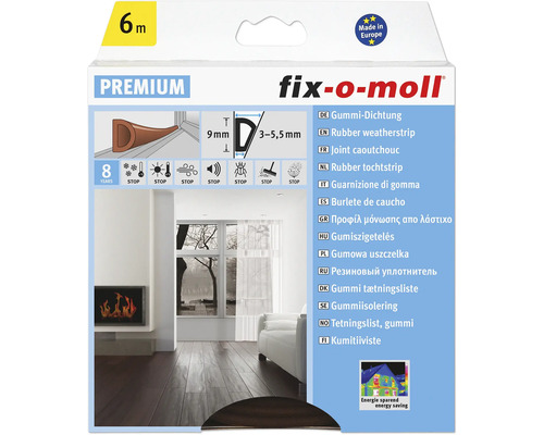 Garnitură de cauciuc Fix-o-moll, șase metri, Premium