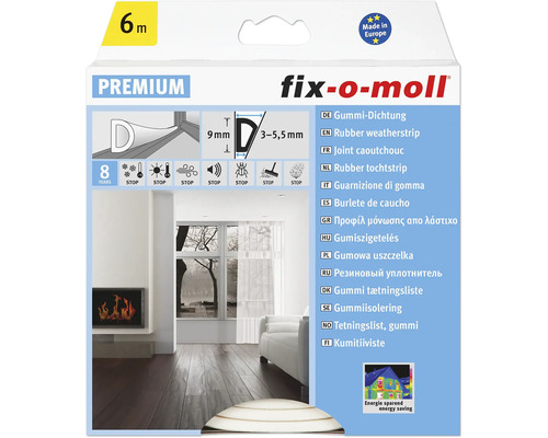 Garnitură de cauciuc Fix-o-moll, lungime de șase metri