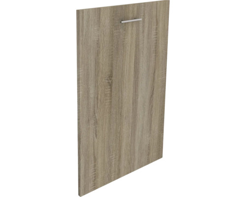 Ușă pentru corp încastrare mașină de spălat vase Karo 45 cm, stejar Sonoma Față de mobilier cu aspect de lemn și mâner