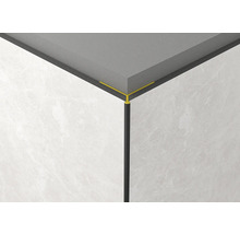 Colț cu gresie, șină de gresie și plintă