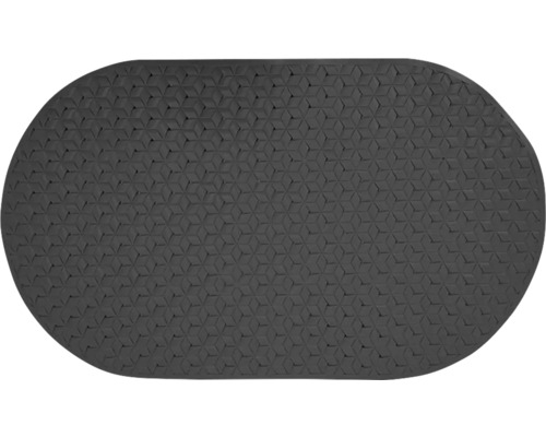 Covoraș de baie oval antiderapant cu model tridimensional