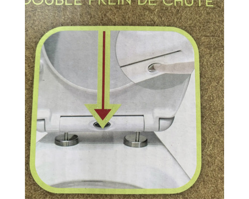 Simbol pentru închiderea automată a capacului de toaletă.