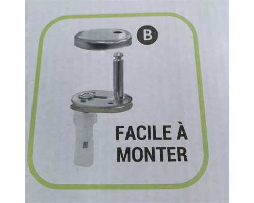 Set de supape pentru instalații sanitare cu instrucțiuni de montaj.