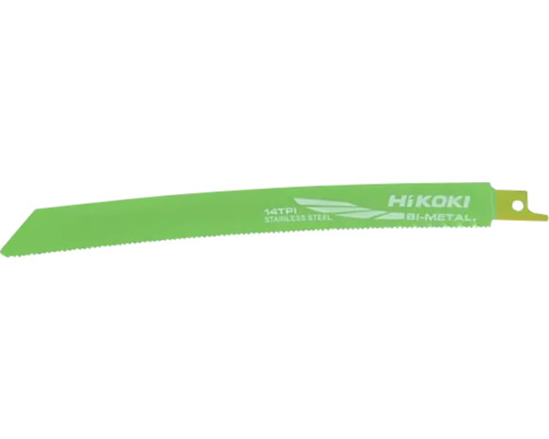 Lamă de ferăstrău sabie bimetal HiKOKI cu 14 dinți pe țol
