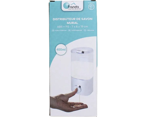 Dozator de săpun de perete Frandis cu o capacitate de 400 ml