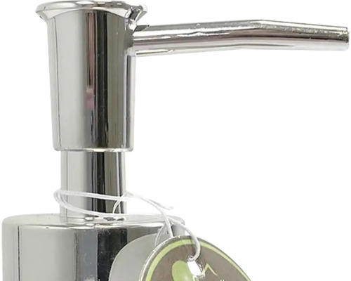 Dozator de săpun din metal, detaliu al capului pompei