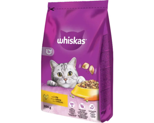 Hrană uscată pentru pisici Whiskas Adult cu pui 300 g Whiskas hrană pentru pisici cu pui pentru pisici adulte