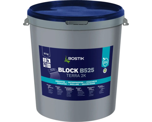 Hidroizolație bituminoasă bicomponentă Bostik Block B525 30 kg