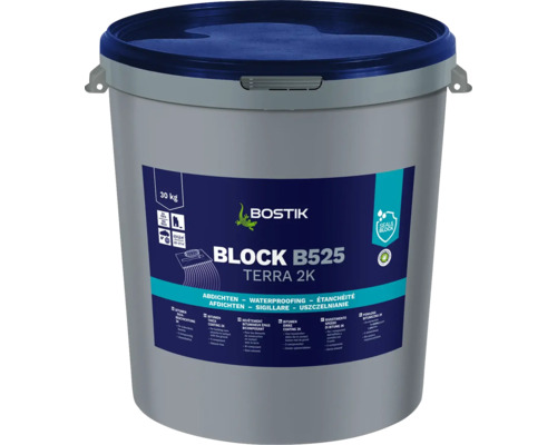 Hidroizolație bituminoasă bicomponentă Bostik Block B525 30 kg Bostik Block B525 Terra 2K hidroizolație, 30 kg