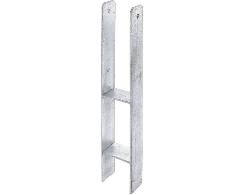 Suport stâlp tip H Kaiserthal 91x300x600 mm, zincat, fixare în beton Suport stâlp tip H Kaiserthal 91x300x600 mm, zincat, fixare în beton