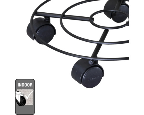 Suport metalic cu role pentru interior