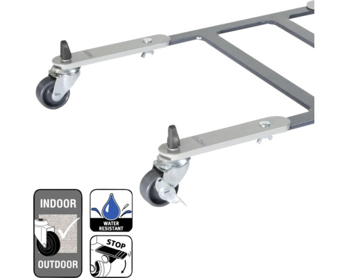 Role de transport pentru interior și exterior, hidrofuge și cu frână de parcare