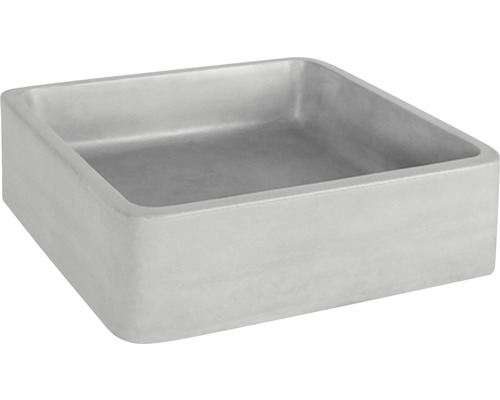 Lavoar pătrat Differnz Marba cu montaj pe blat 40x40 cm beton gri Lavoar pătrat Differnz Marba cu montaj pe blat 40x40 cm beton gri