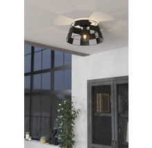 Lumină de plafon cu abajur geometric din metal