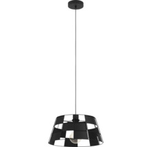 Lumină suspendată neagră cu design geometric