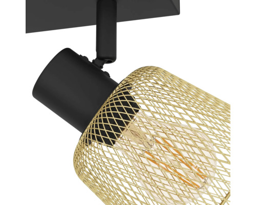 Lumină de plafon cu plasă de sârmă aurie