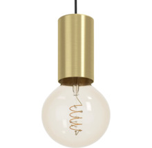 Lampa suspendată cu element metalic și bec