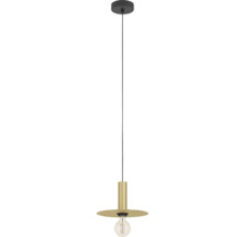 Lampa suspendată cu elemente metalice și un bec