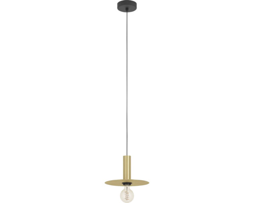 Lampa suspendată cu elemente metalice și un bec