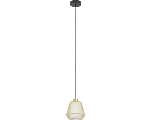 Lampa suspendată cu sită metalică și suport de tavan