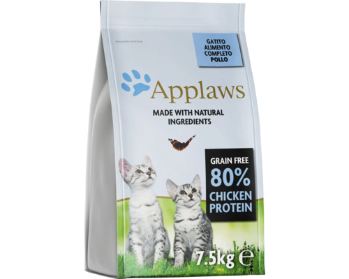 Hrană uscată pentru pisici Applaws Junior cu pui fără cereale 7,5 kg Hrană uscată pentru pisici Applaws Junior cu pui fără cereale 7,5 kg