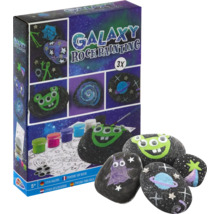 Set pictură pietre Galaxy cu vopsele și pietre