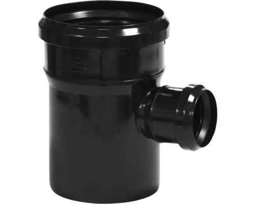 Ramificație redusă VALROM din polipropilenă fonoabsorbantă Ø 110/50 mm 87° Racord de ramificație negru din plastic pentru instalații sanitare