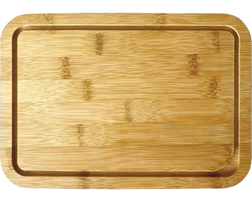 Tocător din lemn de bambus cu margine neagră 25x17,5 cm