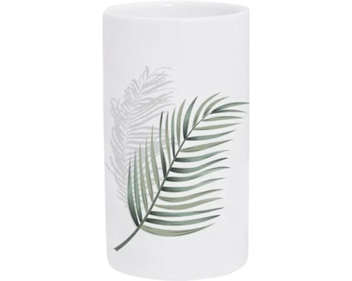 Pahar pentru periuțe de dinți din ceramică cu motiv floral