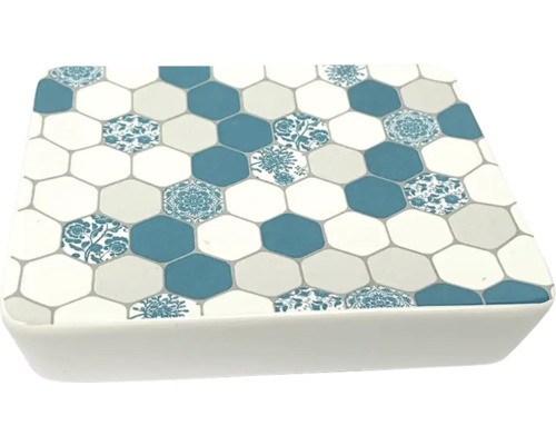 Săpunieră cu model hexagonal