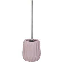 Perie WC cu suport Relief ceramică roz