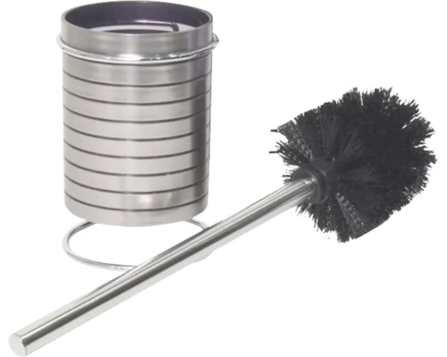 Perie de toaletă din oțel inoxidabil cu suport