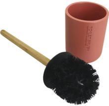 Perie de toaletă cu suport din bambus și plastic
