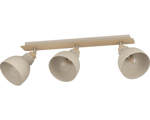 Șină spoturi Arrecife E27 max. 3x28W, metal/mocha mousse