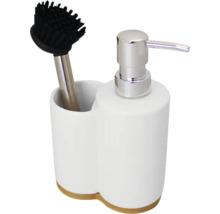 Dozator de detergent de vase cu perie de vase pentru bucătărie