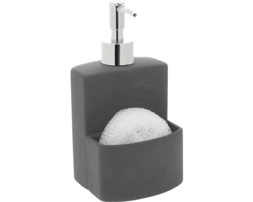 Dozator de săpun cu suport pentru burete de bucătărie