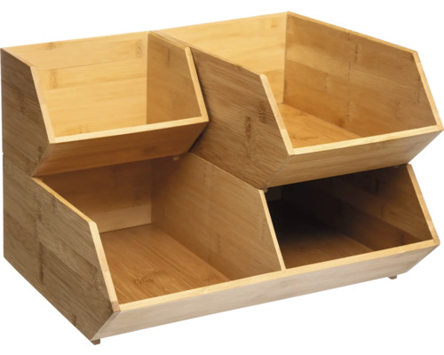 Raft din bambus cu patru compartimente