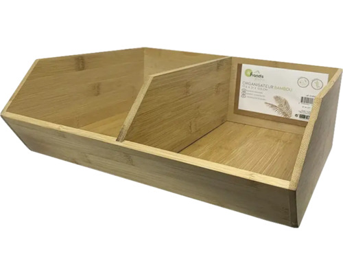 Organizator din bambus cu trei compartimente