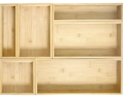 Organizator sertar din bambus cu mai multe compartimente